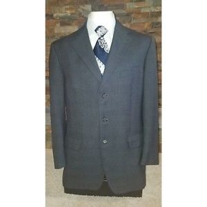 Ermenegildo Zegna Gritti Gray 3 Button Blazer 44L